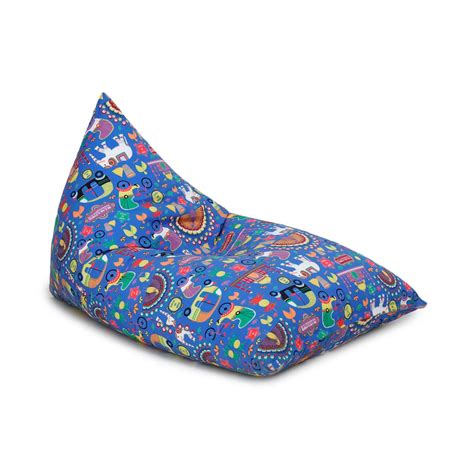 Buy Helios Moana Canvas Bean Bag Cover - Blue from Home Centre at just ...