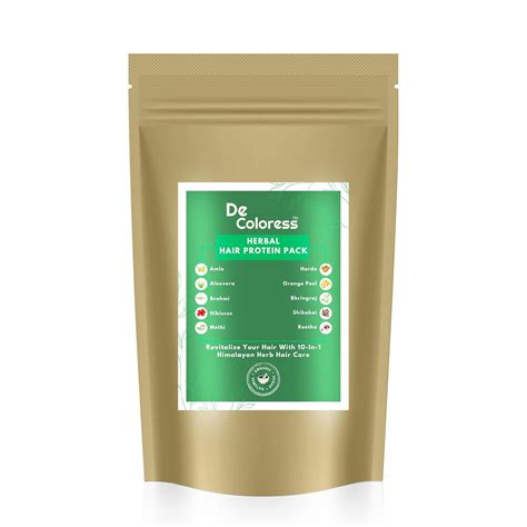 Buy De Coloress Herbal hair Protein Pack 10 in one With hair care 100gm ...