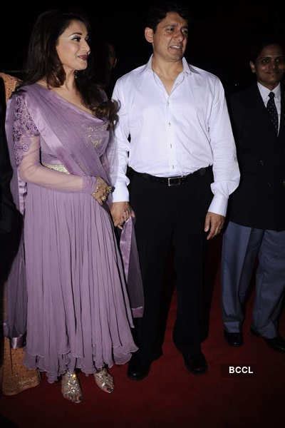 Madhuri Dixit with husband at Police Diwali show held at Andheri Sports ...
