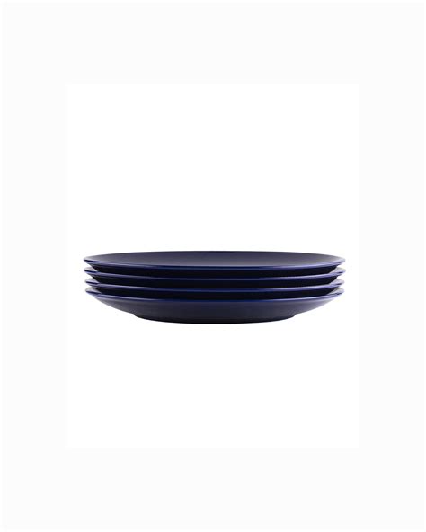 Fine Porcelain Royal Blue Urmi Quater Plate – Homesake.in