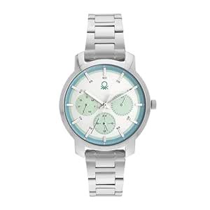 United Colors of Benetton Analog Watch for Women with Blue Round Dial ...