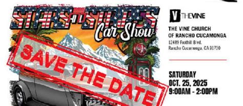 Stars and Stripes Annual Car Show | Save the Date, The Vine Church ...