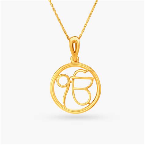 Classy Sharp Gold Pendant