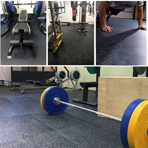 Heavy Duty Interlocking Gym Rubber Flooring Tiles