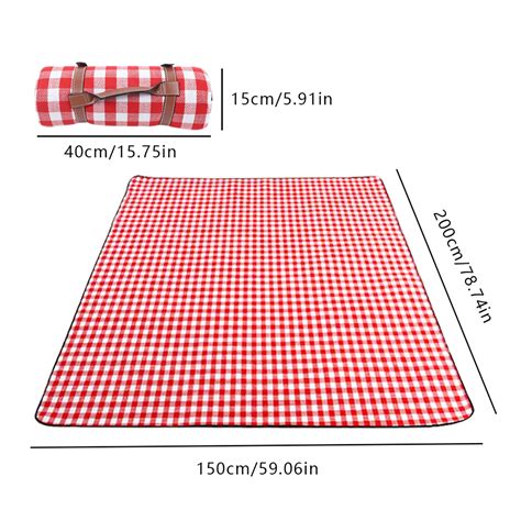 Red And White Picnic Blanket Pattern
