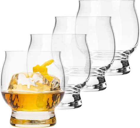 Amazon.com | Libbey Signature Whiskey Bourbon Glasses Set of 4 ...