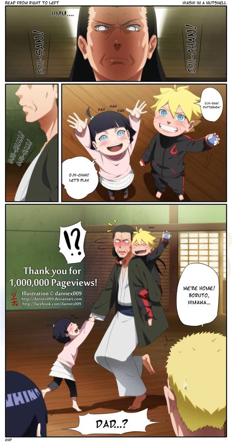 Himawari and Boruto Uzumaki playing with grandfather | Naruto funny ...