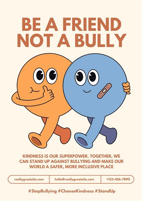 Page 2 - Free, printable anti-bullying campaign poster templates | Canva