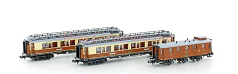 Hobbytrain - Set 1, CIWL Simplon-Express, 3 unidades, Epoca I, Escala N ...