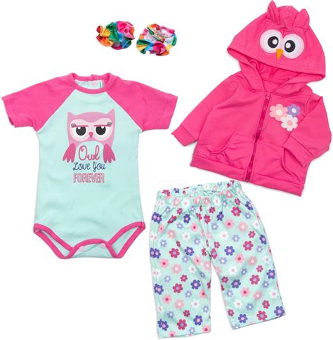 Amazon.com: Reborn Baby Doll Clothes Red Bird Outfits Accessories for ...