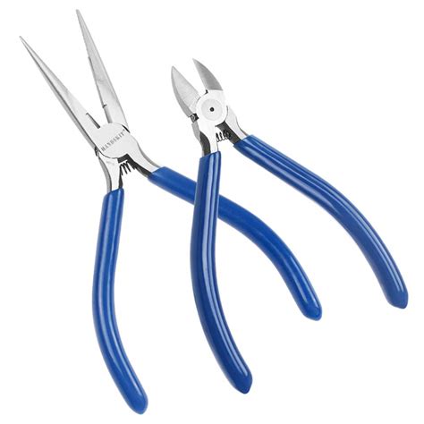 Needle Nose Pliers Diagonal Pliers,HANDSKIT Precision Pliers Set Wire ...