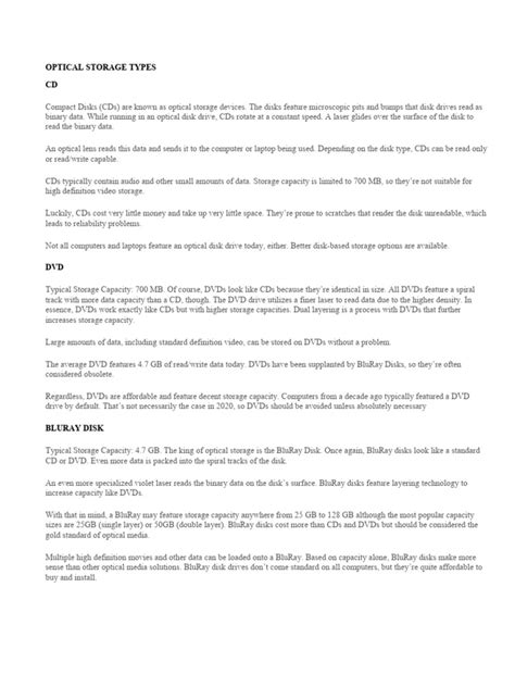 Optical Storage Types 的图像结果