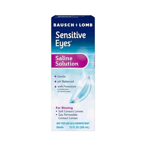 Bausch & Lomb Sensitive Eyes Saline Solution for Lenses 12 oz – Vision Rescue
