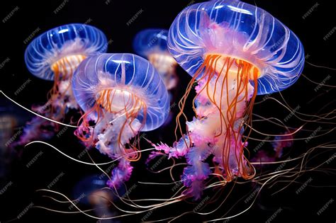 Premium Photo | Close up of Aurelia jellyfish
