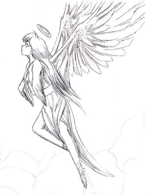 Simple Angel Drawing at GetDrawings | Free download