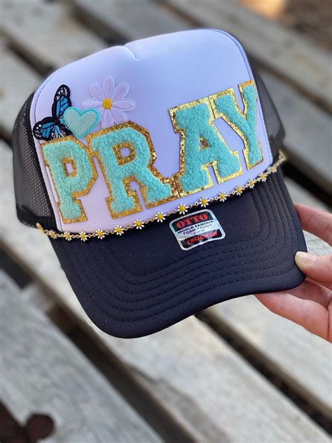 Pray Trucker Hat - Etsy Canada | Custom trucker hats, Fancy hats ...