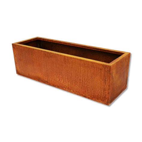 Corten Rectangle Garden Planter | 3 Sizes - The Ideal Garden