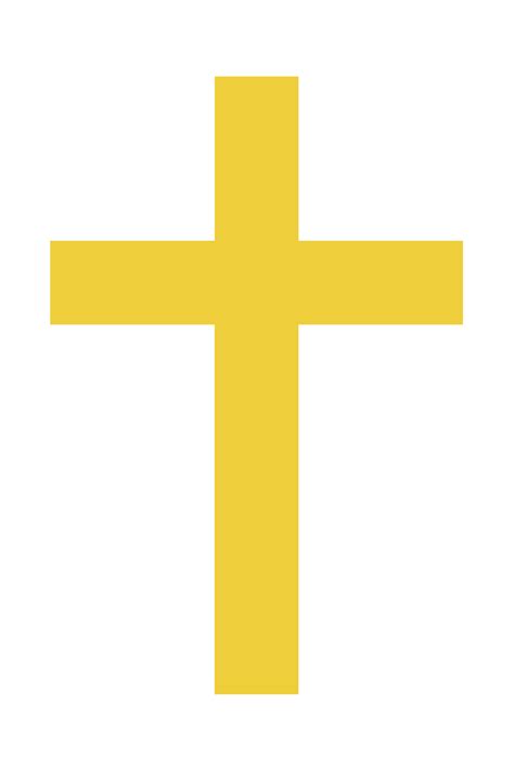Cross- Yellow Clip Art at Clker.com - vector clip art online, royalty ...