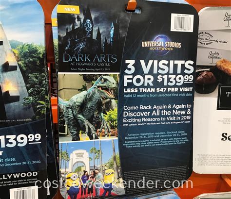 Universal Studios Hollywood 3 Visit Ticket (2019-2020) | Costco Weekender