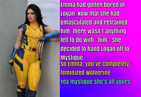 Wolverine Feminization [mtf caption] [1/4] by FeminizedStory on DeviantArt