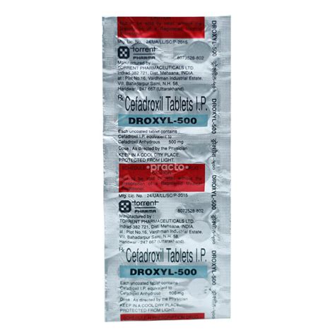 Droxyl 500 MG Tablet - Uses, Dosage, Side Effects, Price, Composition ...