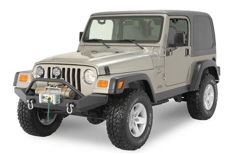 Rock Hard 4X4 RH4010 Patriot Series Full Width Front Bumper for 76-06 Jeep Wrangler TJ, YJ & CJ ...