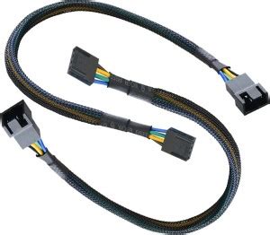 ACUTAS Power Cord 0.3 m 4 Pin PWM Connector Computer Case Fan Extension ...