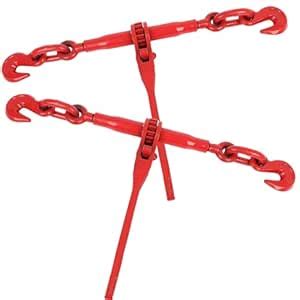 GPOAS 13000LBS Ratchet Chain Binder 1/2-5/8 Inch, 2 Pack Load Binders ...