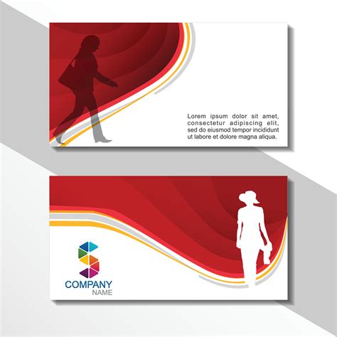 Creative Business Card Design Vector 的图像结果