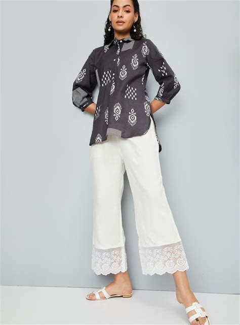 Buy Women Embroidered Palazzos with Lace Online at just Rs. 699.0 ...