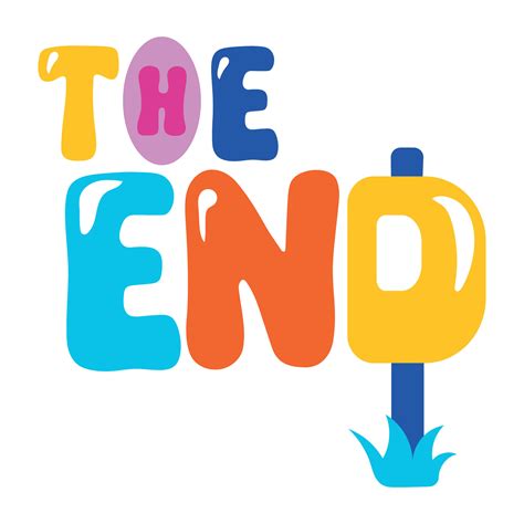 Trendy The End 26915741 Vector Art at Vecteezy