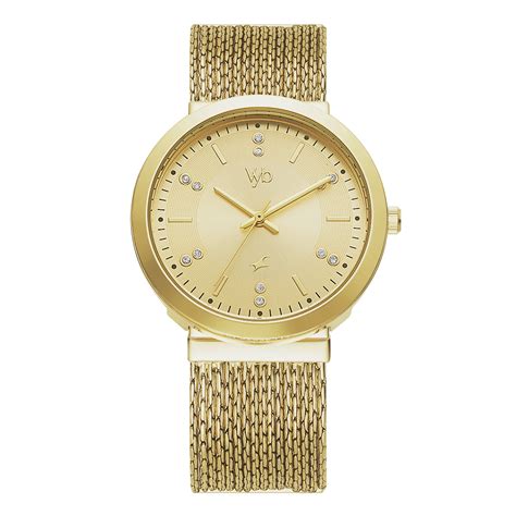 Buy Online Fastrack Vyb Flare Quartz Analog Golden Dial Metal Strap ...