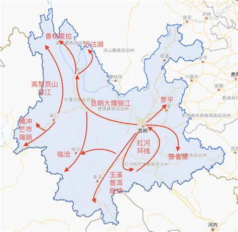 收藏这张地图，玩遍云南，选对去处，这7条旅行线路就够了_腾讯新闻
