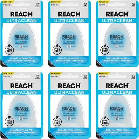 REACH® Listerine Ultraclean Mint Waxed Dental Floss | Dental Floss ...