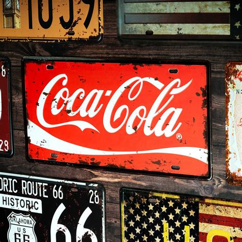 Number Plates wall sign - C cola Logo — eazy wagon