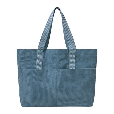 Accessorize London Women's Blue Large Cord Shopper Bag - Accessorize India