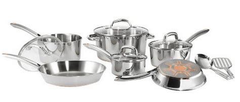 Amazon Gold Box Deal: Stainless Steel Copper Bottom Cookware Set, $78. ...