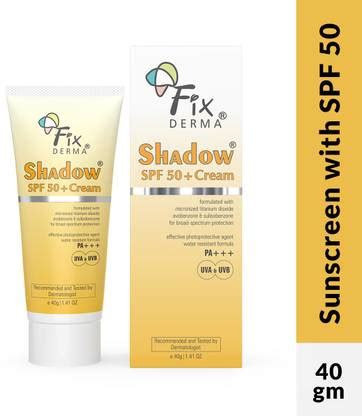 Fixderma Sunscreen - SPF 50+ PA+++ Shadow Sunscreen SPF Cream ...