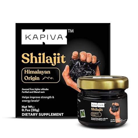 Kapiva Himalayan Shilajit/Shilajeet Resin, 20g - Performance Booster ...