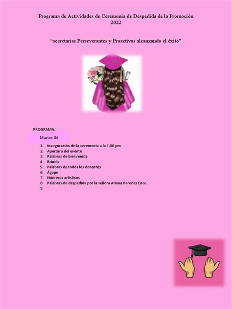 Image result for Despedida Program Flow