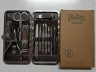 Buy Beauté Secrets Essentials Manicure Set Nail Clippers, Stainless ...