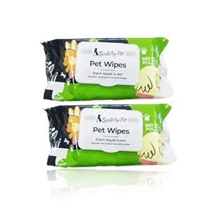 Pet Needs Smarty Pet Soft Pet Wet Wipes for Dogs, Puppies & Pets with ...