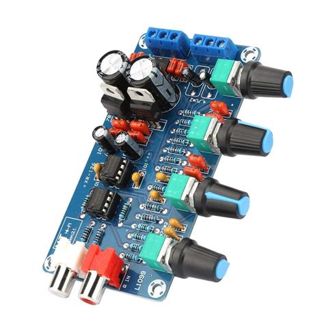 XH-M164 HiFi NE5532 OP-AMP Tone Control Board with Preamp Volume Bass ...