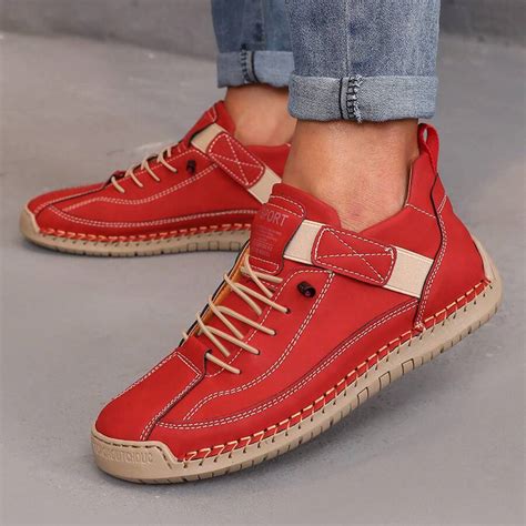 Spring And Autumn New Fashion Couple Leather Boots Outdoor Casual Men ...
