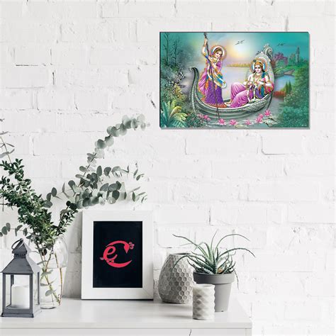 6MM MDF Radha Krishna Satin Matt Texture UV Art Painting - eCraftIndia ...