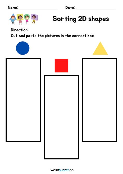 Image result for Sorting Shapes Worksheet