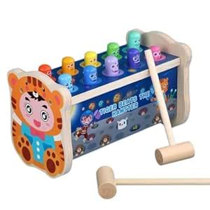 Buy MontyMaestro - Wooden Tiger Beats The Hamster Toy Hammering ...