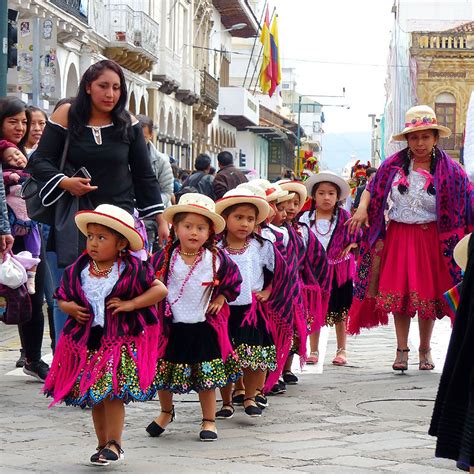 Ecuadorian women in traditional dress editorial image image of flowers ...