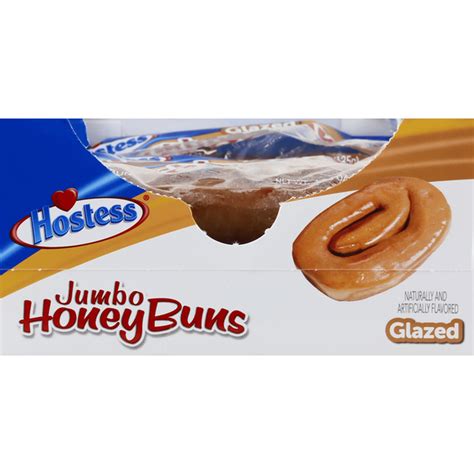 Hostess Honey Bun, Jumbo, Glazed (6 each) Delivery or Pickup Near Me ...