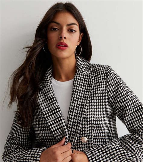 Black Check Utility Blazer | New Look